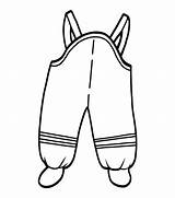 Overalls Dungarees sketch template
