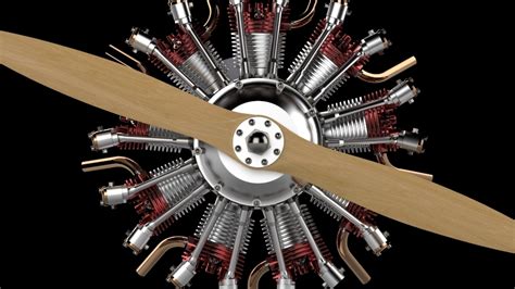 cylinder radial engine    model