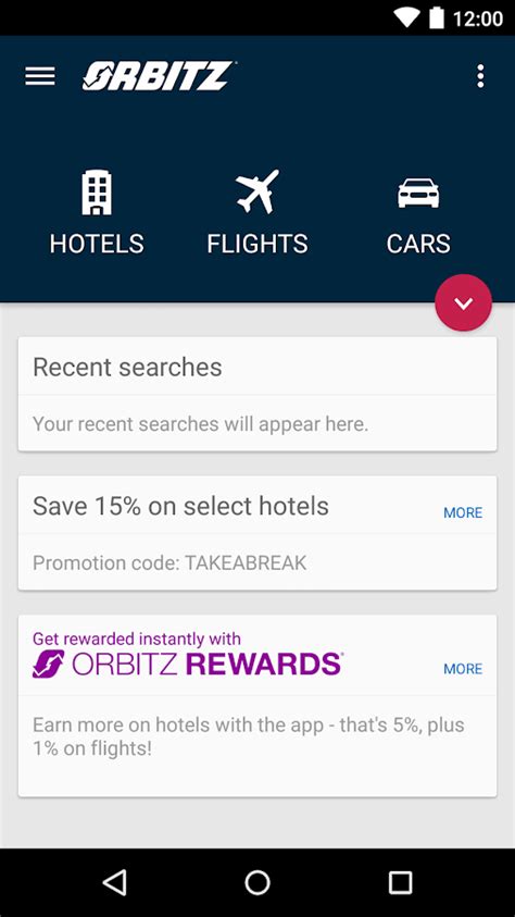 orbitz flights hotels cars android apps  google play