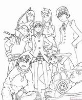 Butler Coloring Pages Getcolorings Anime sketch template