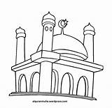 Masjid Mewarnai Nabawi Putih Hitam Marimewarnai Sketsa Karikatur Mosque Terlengkap Islami Istiqlal Mudah Pencil Clipartbest Getdrawings Pemandangan sketch template