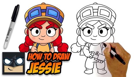 How To Draw Jessie Brawl Stars Step By Step