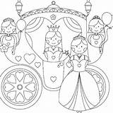 Princesse Coloriage Colorier Dessin Carriage Carrosse Imprimer Coloriages Transporte sketch template