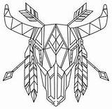 Ijsstokjes Eenvoudig Navajo Steer Urbanthreads sketch template