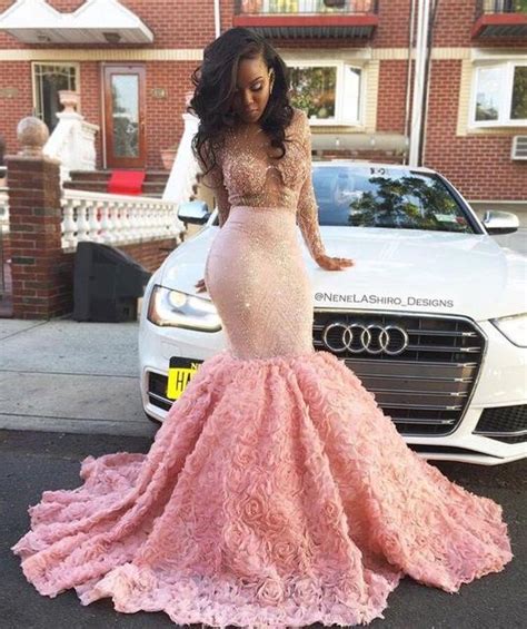 buy luxury african prom dresses for black girl pink