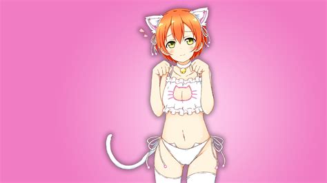 Wallpaper Anime Girls Love Live Cat Girl Hoshizora Rin Cat