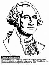 Washington George Coloring Pages Sheet Kids sketch template