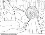 Coloring Pages Brave Bear Merida Getcolorings Getdrawings sketch template