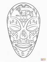 Africanas African Imprimir Africana Colorir Mascaras Máscaras Masques Africaine Africain Africains Dessin Coloriage Afrikaans Masker Siluetas Cultural Maschere Culturels Artisanat sketch template