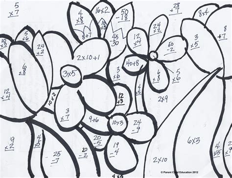 math coloring pages  grade  getdrawings