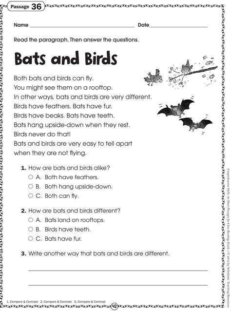 printable reading comprehension worksheets  kindergarten