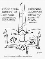 Sword Scripture Salvation Coloringpagesbymradron Ephesians Testament Doodles Scriptures sketch template