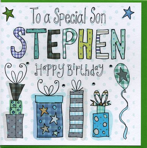 personalised son birthday card  claire sowden design