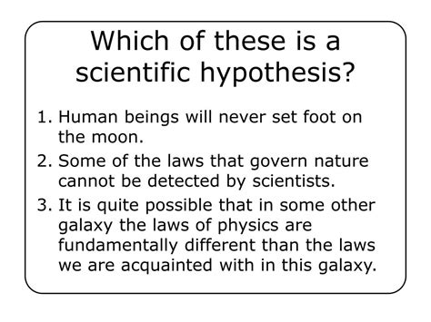 scientific hypothesis powerpoint