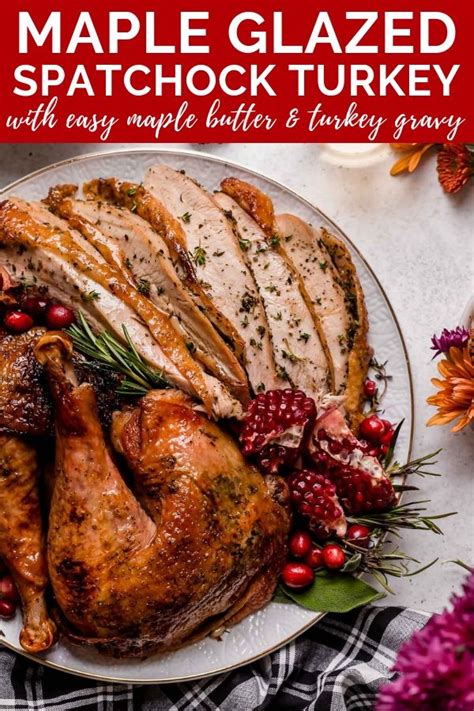 Maple Glazed Spatchcock Turkey
