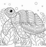 Relaxing Colouring sketch template