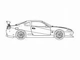 Nissan Silvia S15 Spec sketch template