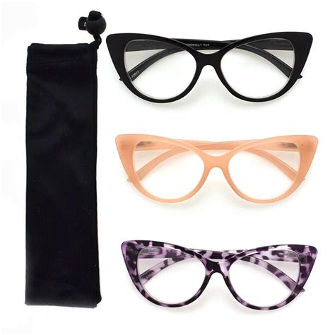 multi color cat eye reading glasses r222 set of