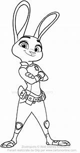 Judy Hopps Coloring Drawing Pages Printable Paintingvalley sketch template