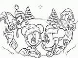 Coloring Christmas Pages Disney Cartoon Characters Popular sketch template