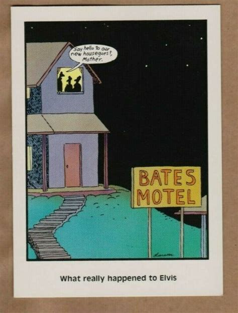 The Far Side Greeting Card Bates Motel Vintage 1988 Gary Larson 4 Ebay