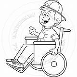 Wheelchair Boy Clipart Cartoon Clipground Line sketch template