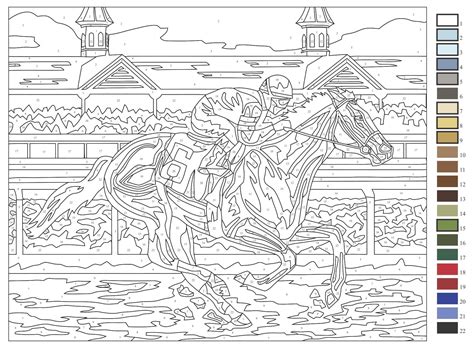 advanced color  numbers coloring page  printable coloring pages
