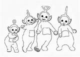 Teletubbies Coloring Pages Pbs Template sketch template
