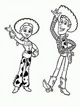 Coloring Jessie Toy Story Pages Woody Print Comments sketch template
