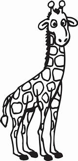 Giraffe Coloring Pages Sheets Kids Baby Animal Printable Panda Clipart Designs Use Labels sketch template