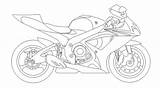 Gsxr Suzuki Outline Deviantart sketch template