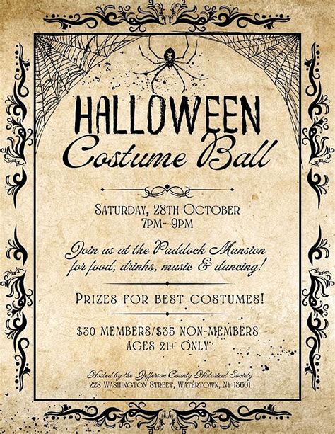 Halloween Costume Ball Jefferson County Historical Society Watertown