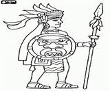 Azteca Aztecas Aztec Guerrero Azteken Imperio Krieger Prehispanico Pinturas Guerreros Mayas Aztekische Malvorlagen Wapens Krijger Waffen Quetzalcoatl Kleurplaten Sacerdote Inca sketch template