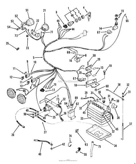 toro     garden tractor  parts diagram  electrical system