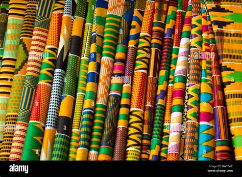 kente tuch stile ghana stockfoto bild  alamy