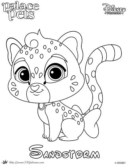 coloring pages palace pets  getdrawings