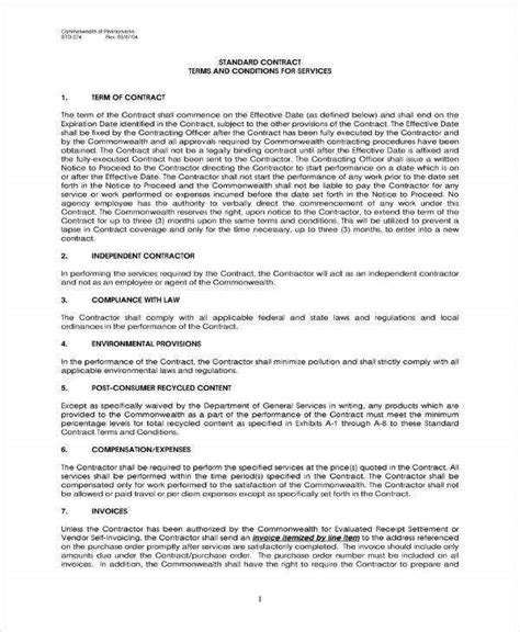 13 Free Business Contract Templates Pdf Word Doc Formats
