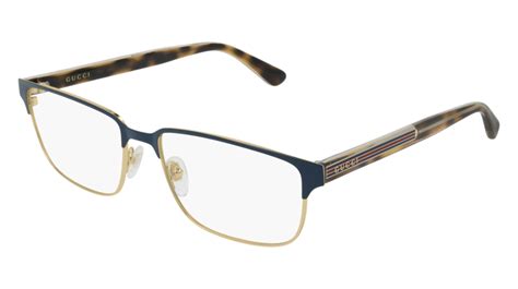 gucci gg0383o rectangular square eyeglasses for men