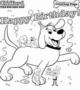 Coloring Clifford Pages Birthday Dog Pbs Party Parents Kids Print Happy Printable Red Big Book Cartoons Popular Boy Color Library sketch template