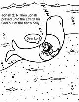 Jonah Whale Coloring Pages Printable Bible Story Kids Colouring Praying Color Belly Children Scripture Getcolorings Excellent Futurama Churchhousecollection Verses Church sketch template