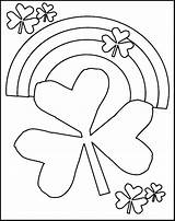 Coloring St Pages Printable Shamrock Patricks Kids Rainbow Patrick Sheets Shamrocks March Drawings Print Preschool Dye Tie Color Clipart Cliparts sketch template