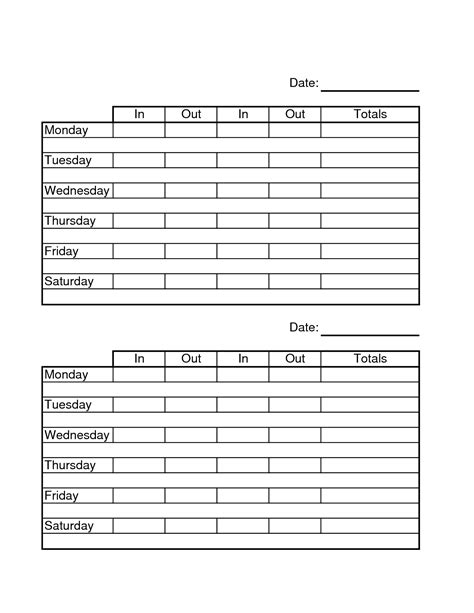 employee time sheets time sheet printable timesheet template