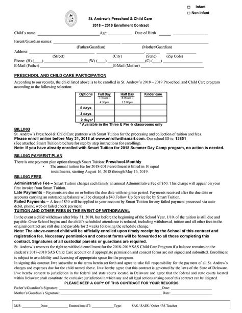 printable babysitting contracts