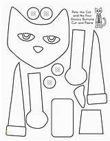 Pete Cat Coloring Buttons Cut Groovy Paste Four His Printable Printables Worksheets Book Crafts Activities Eyes Pages Craft Preschool Activity sketch template