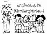 Coloring Welcome Getdrawings Kindergarten sketch template