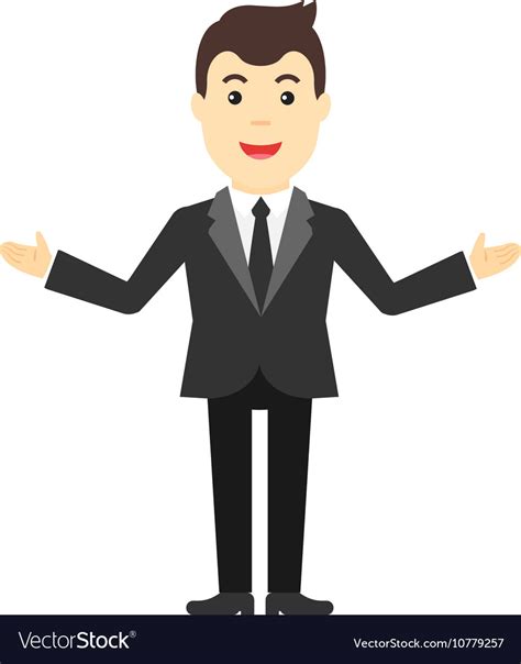 happy man in a suit icon royalty free vector image