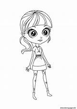 Pet Shop Littlest Coloring Blythe Pages Smile Printable Characters Print Cartoon sketch template