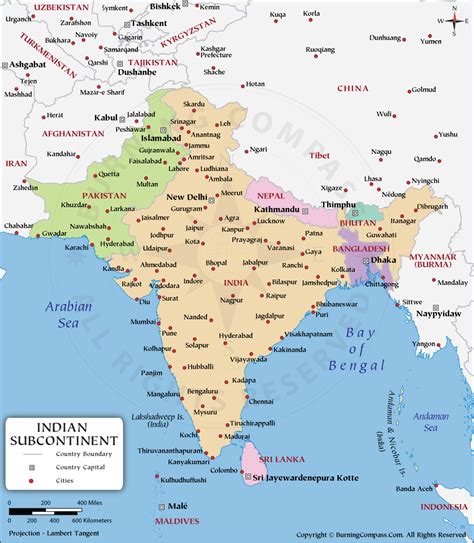 indian subcontinent physical map middle east political map