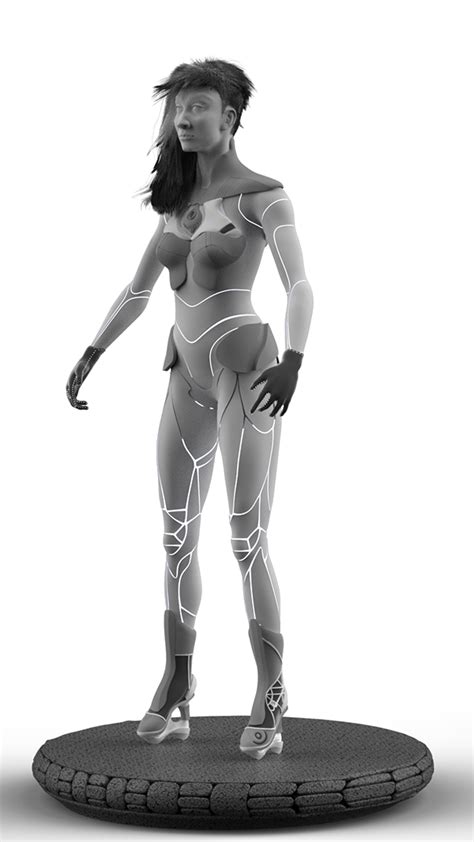 3d sci fi character on behance