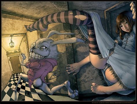 Rule 34 Alice Alice In Wonderland Giantess White Rabbit